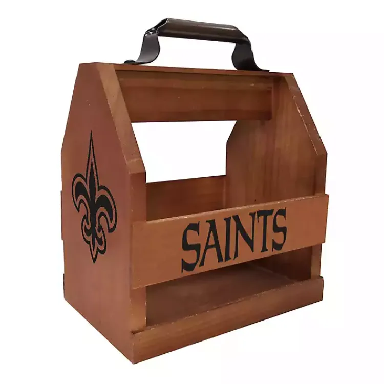 Kirklands Home New Orleans Saints Wooden Condiment Caddy Online