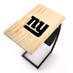 Kirklands Home New York Giants Wood C-Table Tan