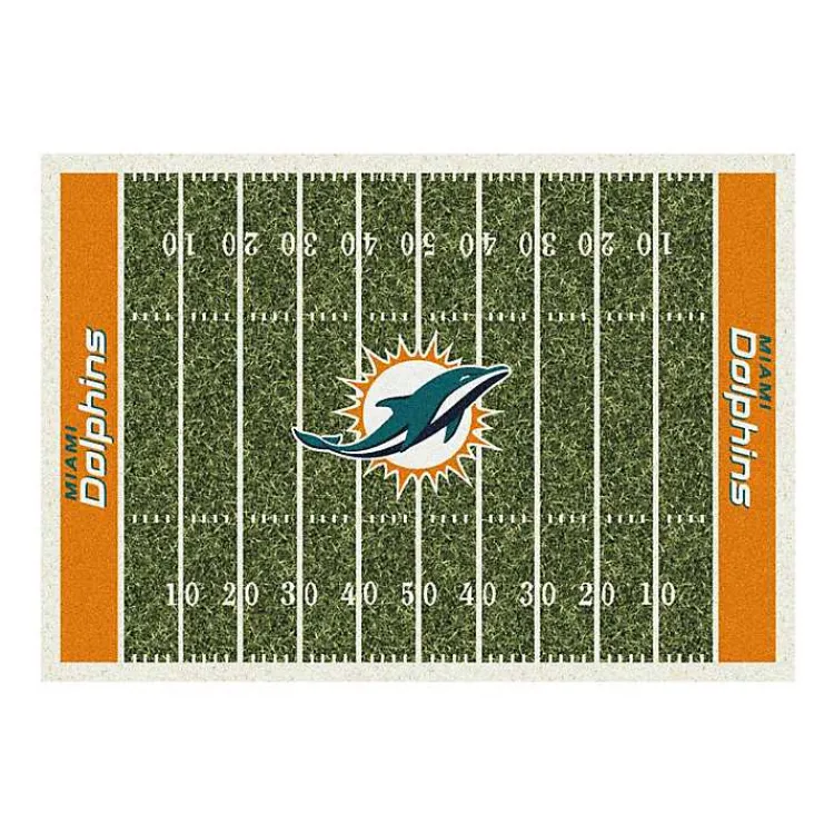 Kirklands Home NFL Miami Dolphins Home Field Area Rug, 6x8 New