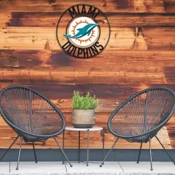 Kirklands Home NFL Miami Dolphins Wrought Iron Wall Plaque