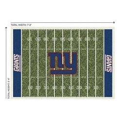 Kirklands Home NFL New York Giants Home Field Area Rug, 6x8 Hot