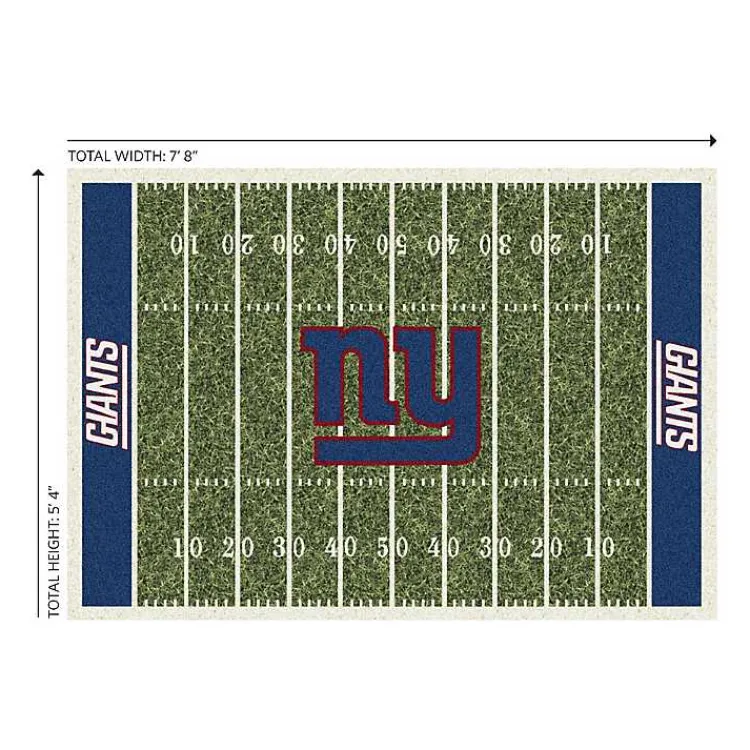 Kirklands Home NFL New York Giants Home Field Area Rug, 6x8 Hot