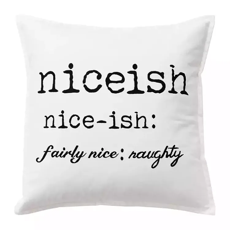 Pillows>Kirklands Home Niceish Definition Christmas Throw Pillow