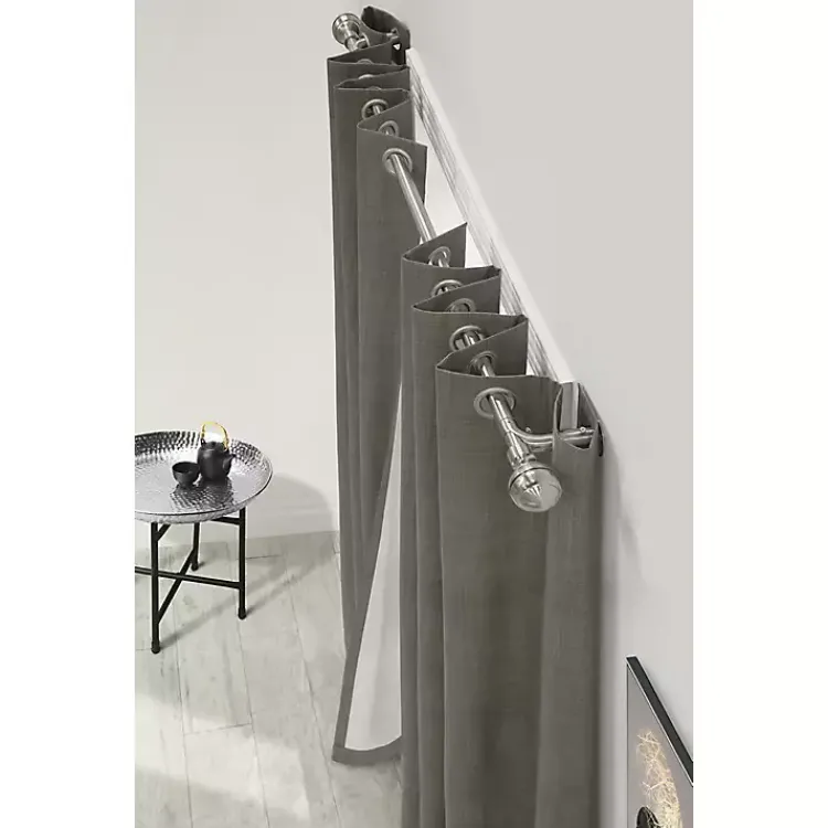 Kirklands Home Nickel Blackout Extendable Curtain Rod, 72 in. Discount