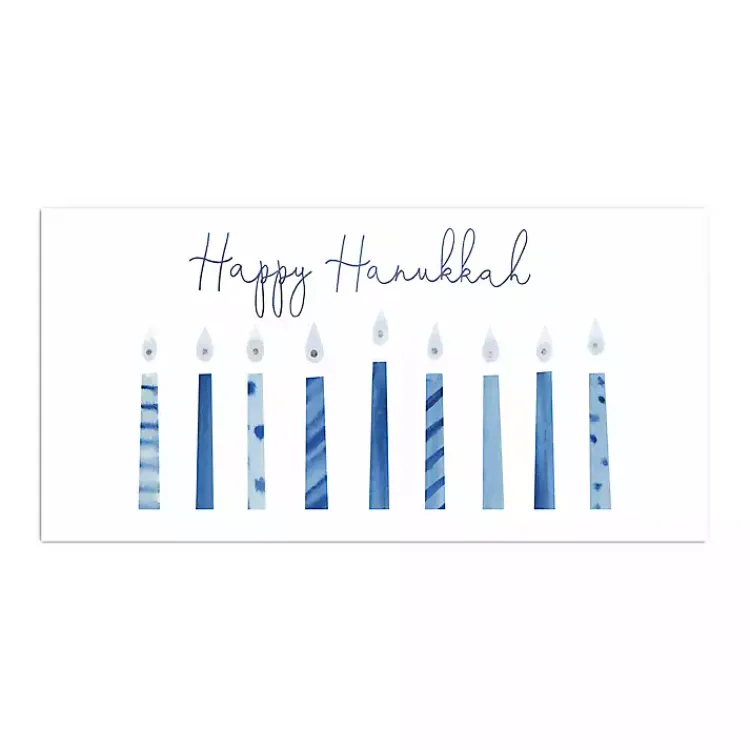 Hanukkah Decorations>Kirklands Home Nine Candles of Hanukkah Canvas Art Print