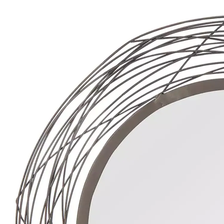 Kirklands Home Nixie Black Wire Wall Mirror
