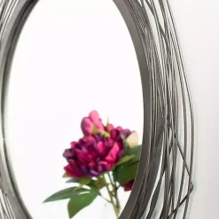Kirklands Home Nixie Black Wire Wall Mirror