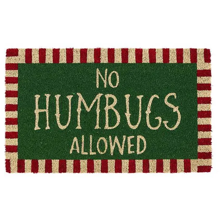 Outdoor Christmas Decorations>Kirklands Home No Humbugs Doormat Multi