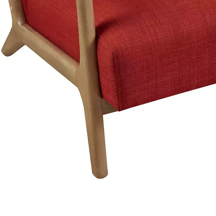 Kirklands Home Nolan Mid-Century Modern Accent Chair Red Best