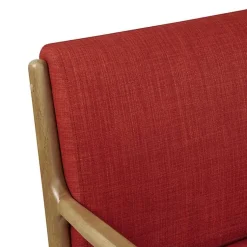 Kirklands Home Nolan Mid-Century Modern Accent Chair Red Best