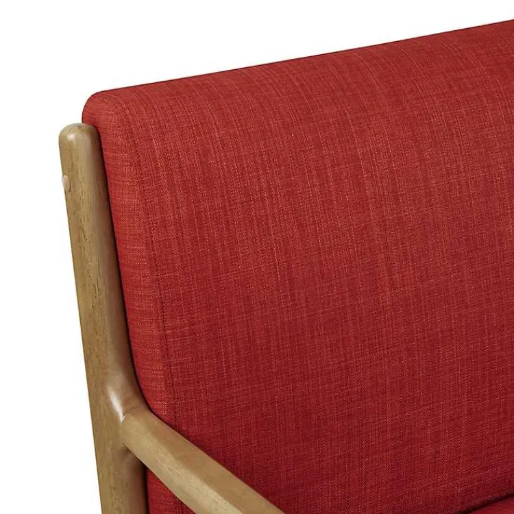 Kirklands Home Nolan Mid-Century Modern Accent Chair Red Best