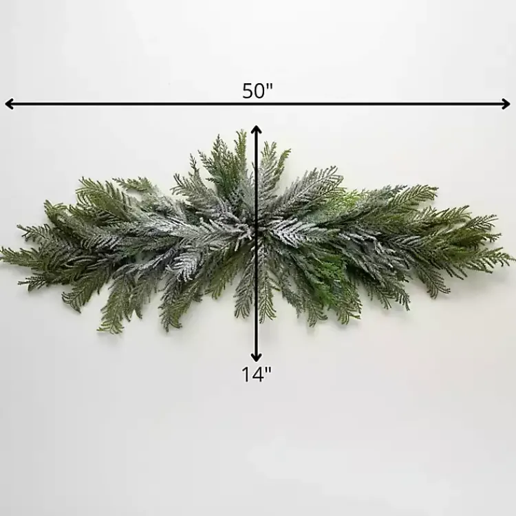 Christmas Arrangements & Garland>Kirklands Home Norfolk Cedar Christmas Swag Green