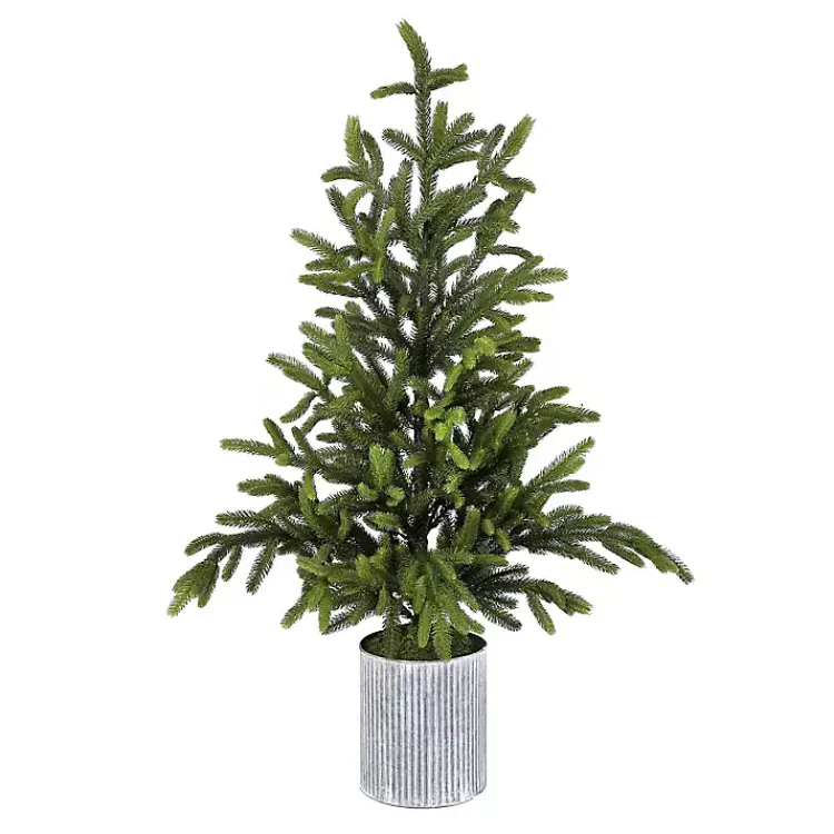 Christmas Arrangements & Garland>Kirklands Home Norway Spruce Potted Christmas Tree