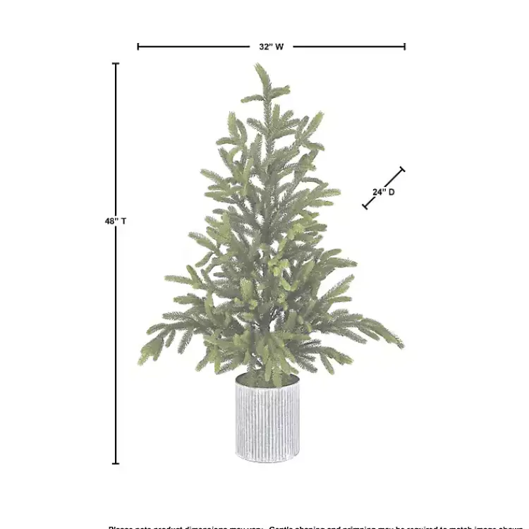 Christmas Arrangements & Garland>Kirklands Home Norway Spruce Potted Christmas Tree
