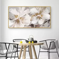 Kirklands Home Nostalgic Neutral Framed Canvas Art Print White