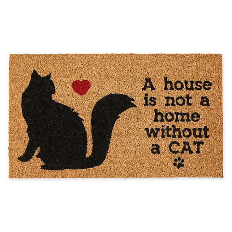 Kirklands Home Not Home Without a Cat Coir Doormat