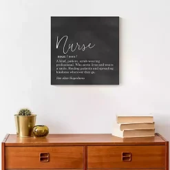 Kirklands Home Nurse Definition Canvas Art Print Black Hot