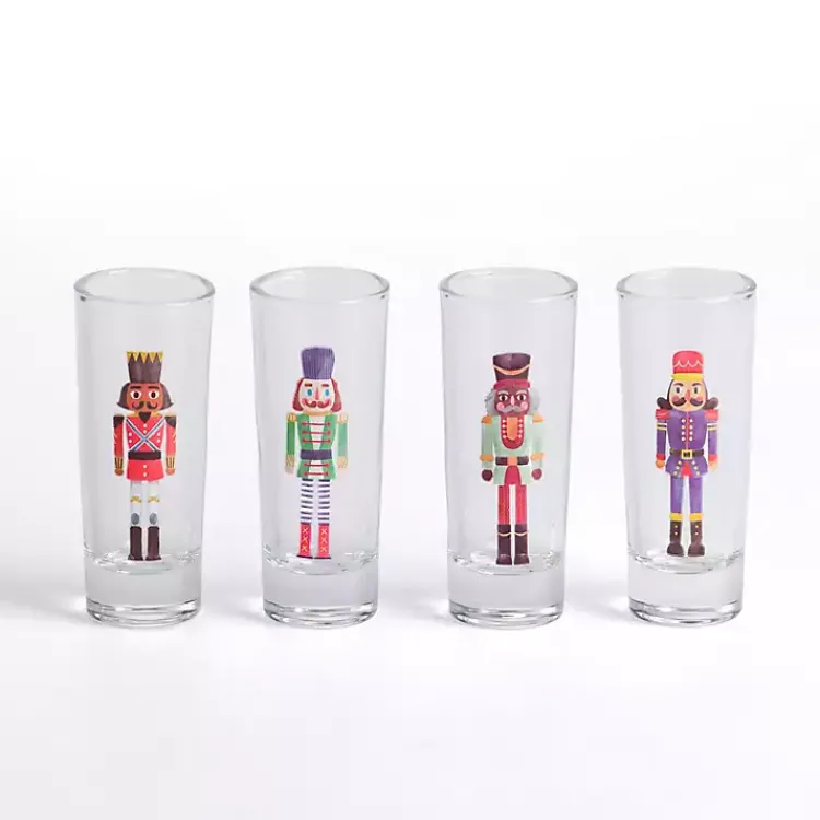 Kirklands Home Nutcracker Shot Glasses, Set of 4 New