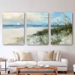 Kirklands Home Oak Island Sunrise Canvas Art Prints, 32x48 Hot