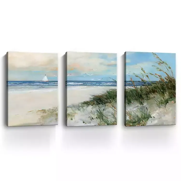 Kirklands Home Oak Island Sunrise Canvas Art Prints, 32x48 Hot