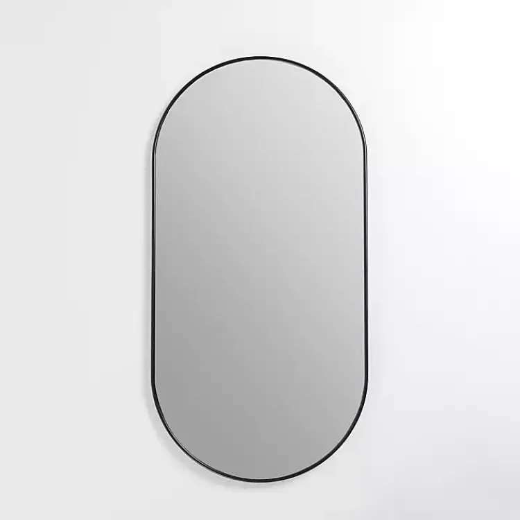 Kirklands Home Oblong Black Nouveau Linear Wall Mirror Best
