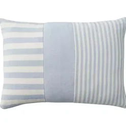 Pillows>Kirklands Home Ocean Asymmetrical Stripes Lumbar Pillow Blue