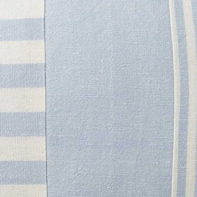 Pillows>Kirklands Home Ocean Asymmetrical Stripes Lumbar Pillow Blue