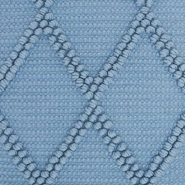 Pillows>Kirklands Home Ocean Diamond Lattice Throw Pillow Blue