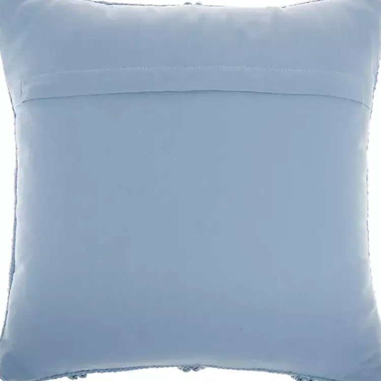Pillows>Kirklands Home Ocean Diamond Lattice Throw Pillow Blue