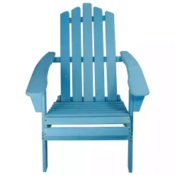 Kirklands Home Ocean Outdoor Folding Adirondack Chair Blue Sale