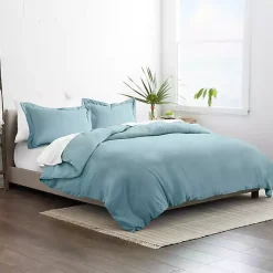 Kirklands Home Ocean Solid 3-pc. Queen Duvet Cover Set Blue Best
