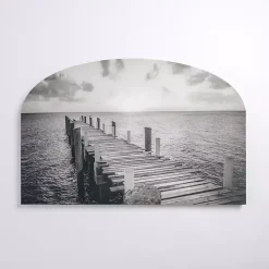 Kirklands Home Ocean Dock Arched Canvas Art Print Best