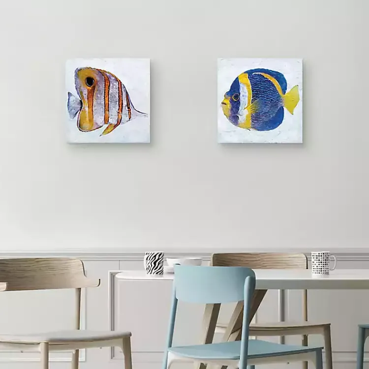 Kirklands Home Ocean Fish Canvas Art Prints, Set of 2 Discount