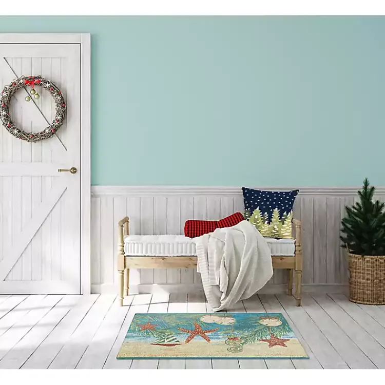 Outdoor Christmas Decorations>Kirklands Home Ocean Holiday Accent Rug, 24x34