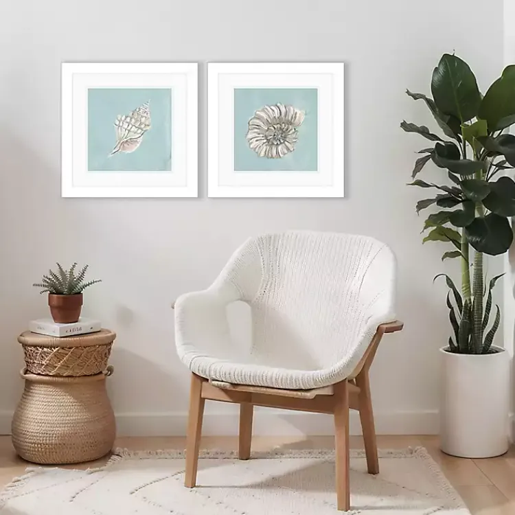 Kirklands Home Ocean Seashells I Framed Art Prints, Set of 2 Outlet