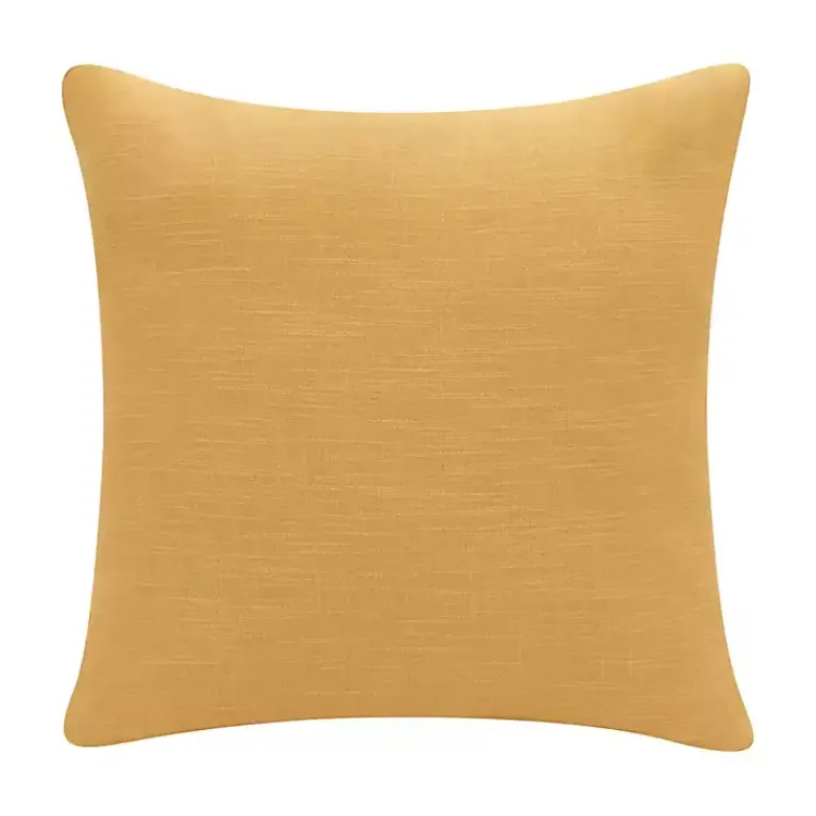 Pillows>Kirklands Home Ochre & Ivory Geometric Colorblock Throw Pillow Yellow