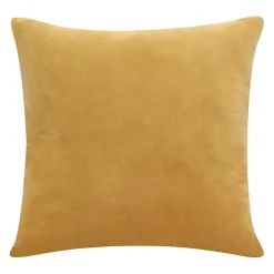 Pillows>Kirklands Home Ochre Velvet Handmade Throw Pillow Yellow