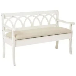 Kirklands Home Off-White Cartland Storage Bench Online