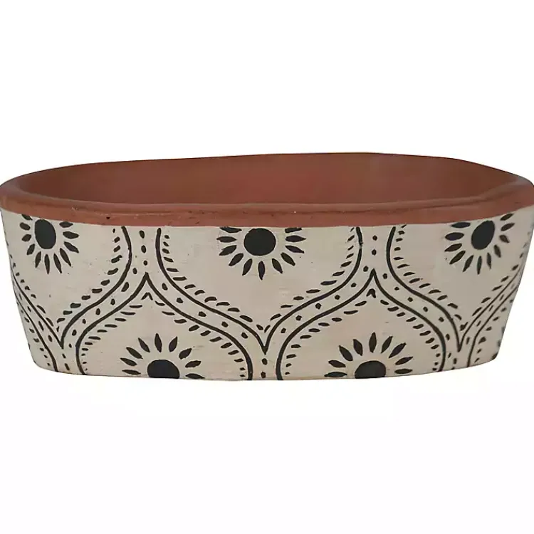 Kirklands Home Ogee Handthrown Terracotta Planter