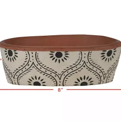 Kirklands Home Ogee Handthrown Terracotta Planter