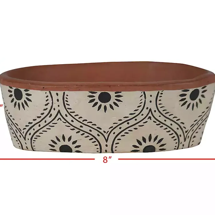 Kirklands Home Ogee Handthrown Terracotta Planter