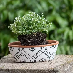 Kirklands Home Ogee Handthrown Terracotta Planter