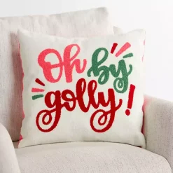 Pillows>Kirklands Home Oh By Golly Christmas Pillow