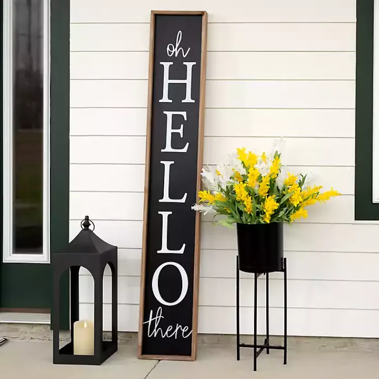 Kirklands Home Oh Hello There Porch Board
