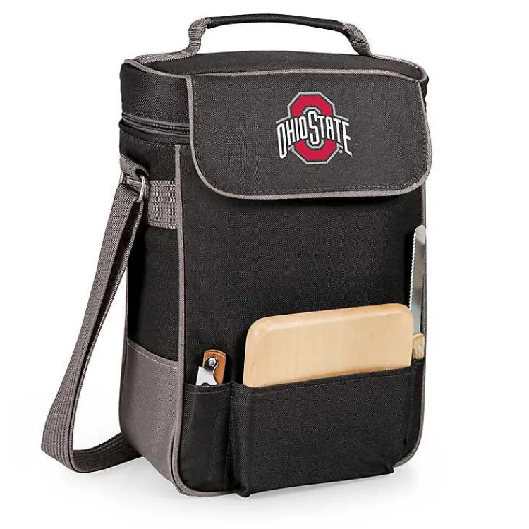 Kirklands Home Ohio State Buckeyes Wine & Cheese Tote Black Discount