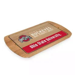Kirklands Home Ohio State Buckeyes Wood and Glass Serving Board Clearance