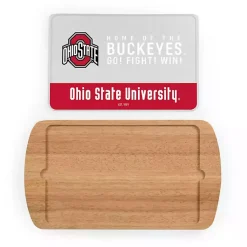 Kirklands Home Ohio State Buckeyes Wood and Glass Serving Board Clearance