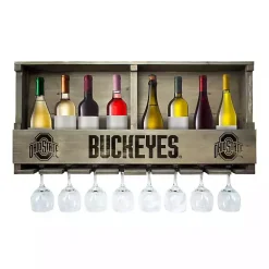 Kirklands Home Ohio State Reclaimed Wood Bar Shelf Gray Clearance