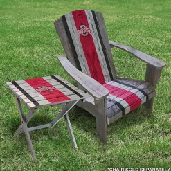 Kirklands Home Ohio State University Folding Outdoor Table Brown Clearance