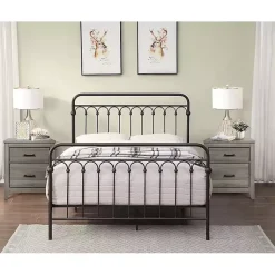 Kirklands Home Oil Rubbed Bronze Metal Platform Full Bed Brown Best